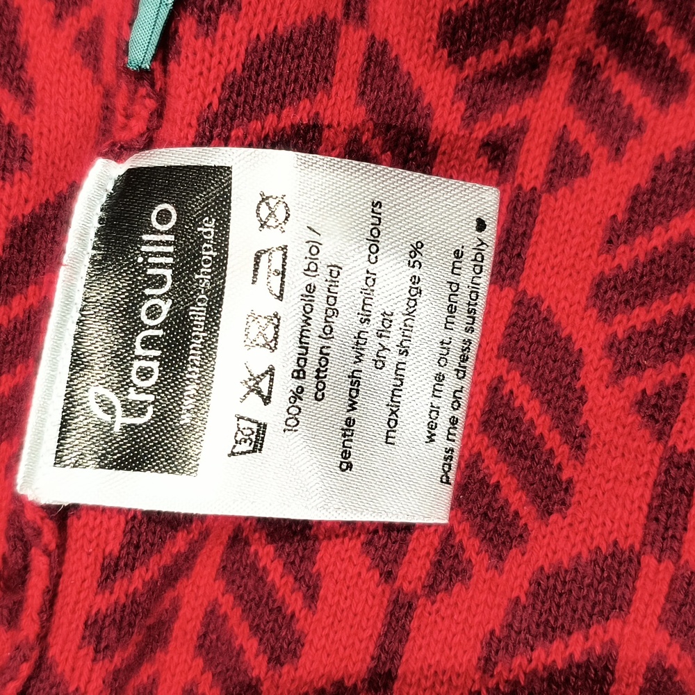 Tranquillo zip up long red jacket - Picture 3 of 4